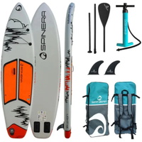 Light 11'2" ISUP-pakket Incl. Aluminium Peddel, Leash, Pomp En Tas